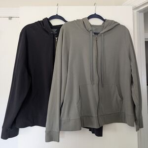 Two Fresh Clean Thread's Women's Lightweight Zipper Hoodie XXL